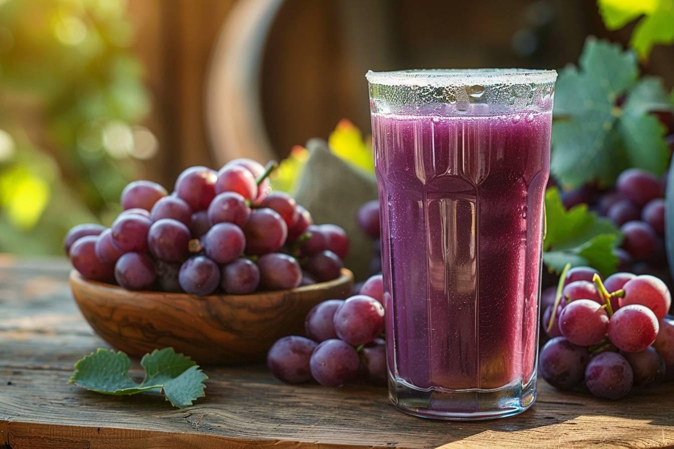 Les bienfaits du jus de raisin : une boisson santé pour votre bien-être quotidien