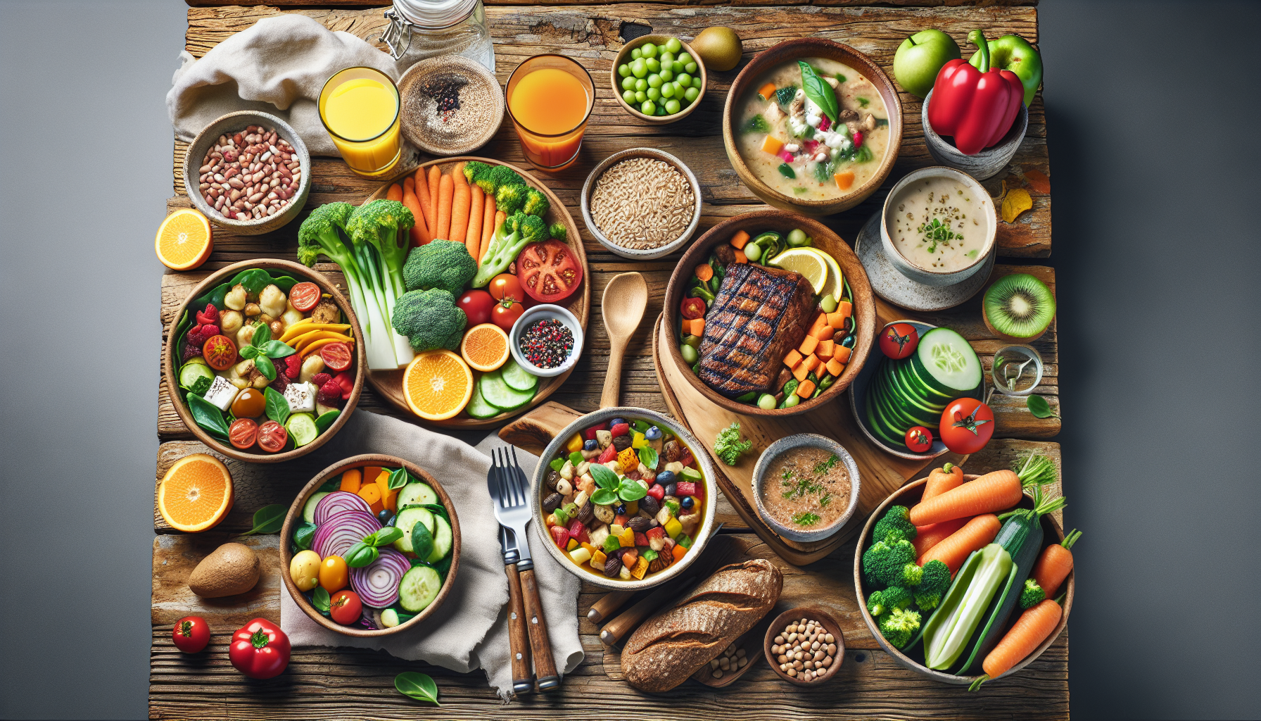 Menus types : 7 idées pour une semaine équilibrée sans stress